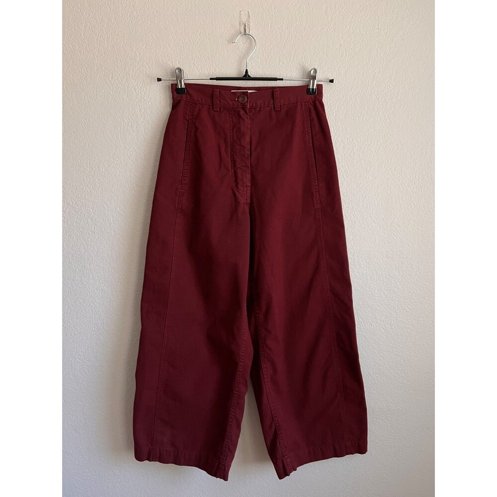 Rachel Comey Garra Wide Leg Pant In Wine Red Size Us 2